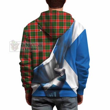 Pollock Tartan Hoodie with Family Crest Scotland Patriotic Style - Tartan Vibes Clothing