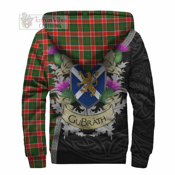 Pollock Tartan Family Crest Sherpa Hoodie Lion Rampant Royal Thistle Shield Celtic Inspired - Tartan Vibes Clothing