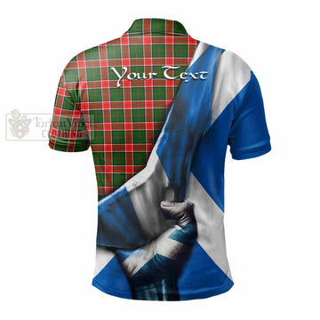 Pollock Tartan Polo Shirt with Family Crest Scotland Patriotic Style - Tartan Vibes Clothing