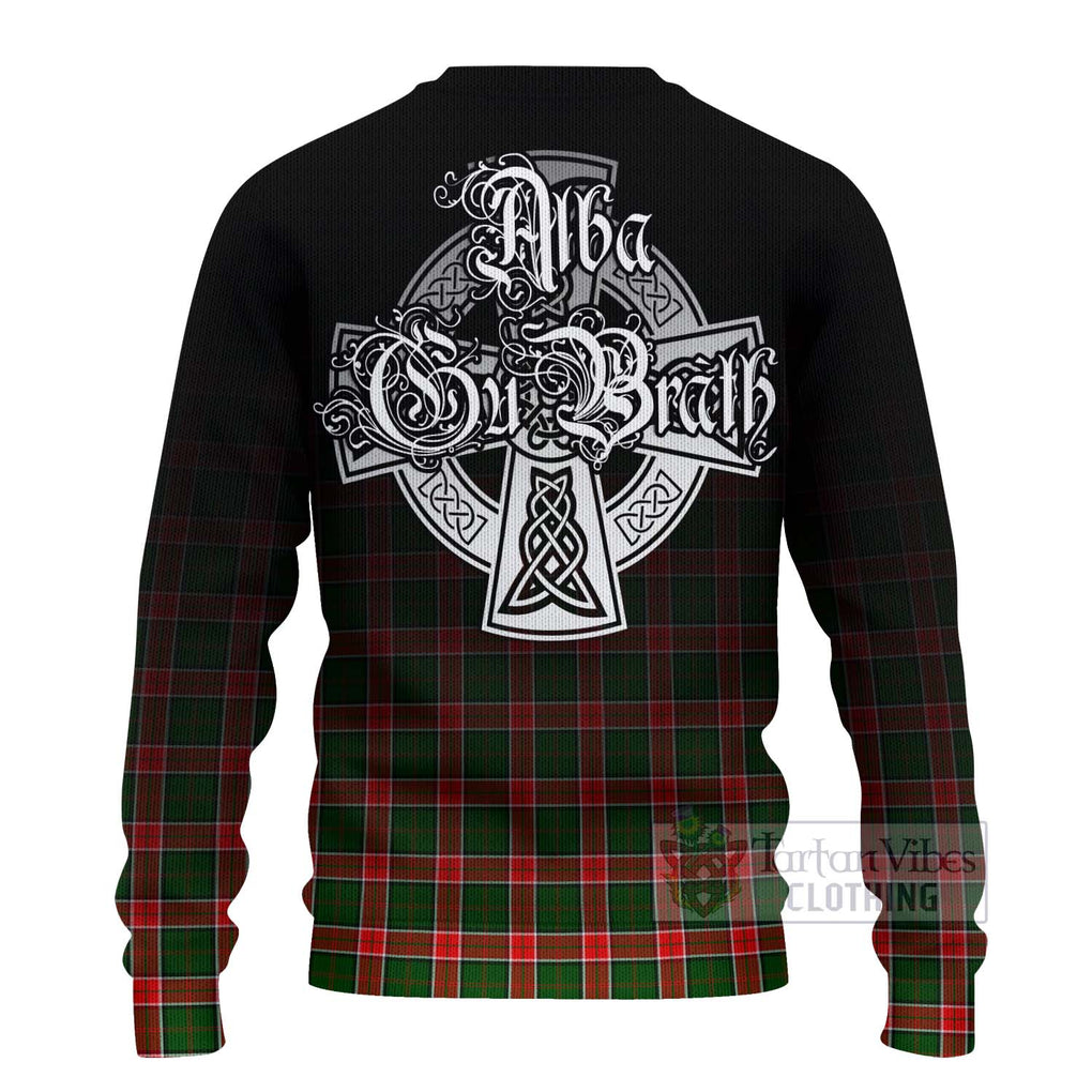 Pollock Tartan Ugly Sweater Featuring Alba Gu Brath Family Crest Celtic Inspired - Tartan Vibes Clothing