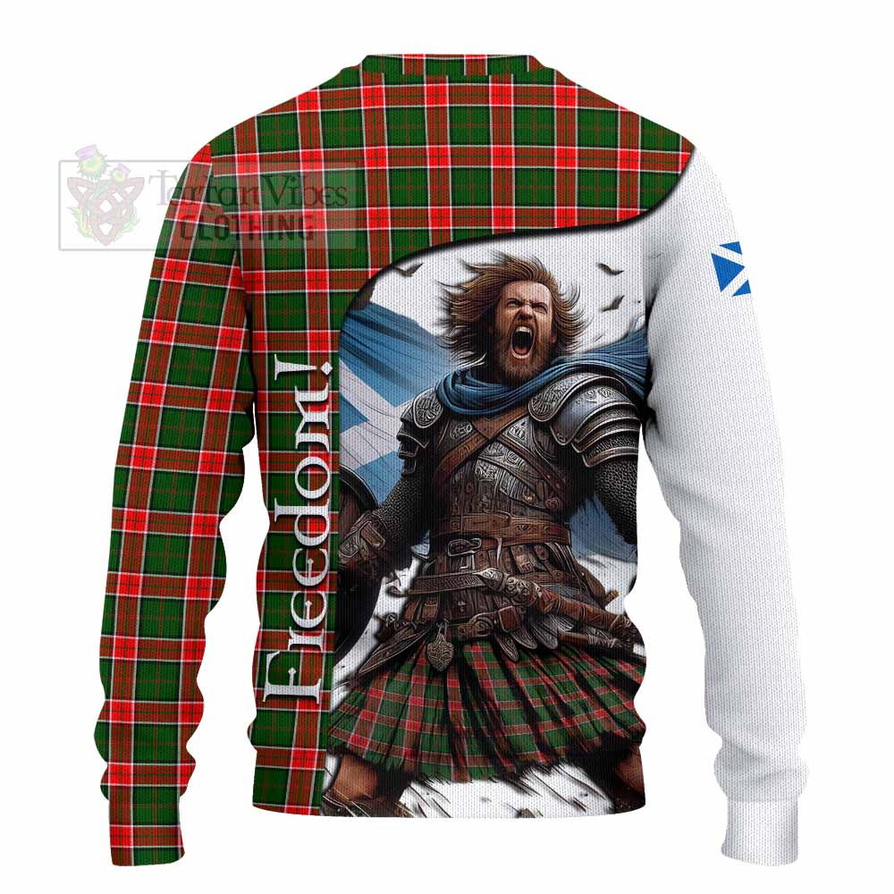 Pollock Crest Tartan Knitted Sweater Inspired by the Freedom of Scottish Warrior - Tartan Vibes Clothing