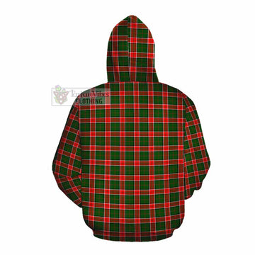 Pollock Tartan Cotton Hoodie with Family Crest DNA In Me Style Pullover Hoodie - Tartan Vibes Clothing