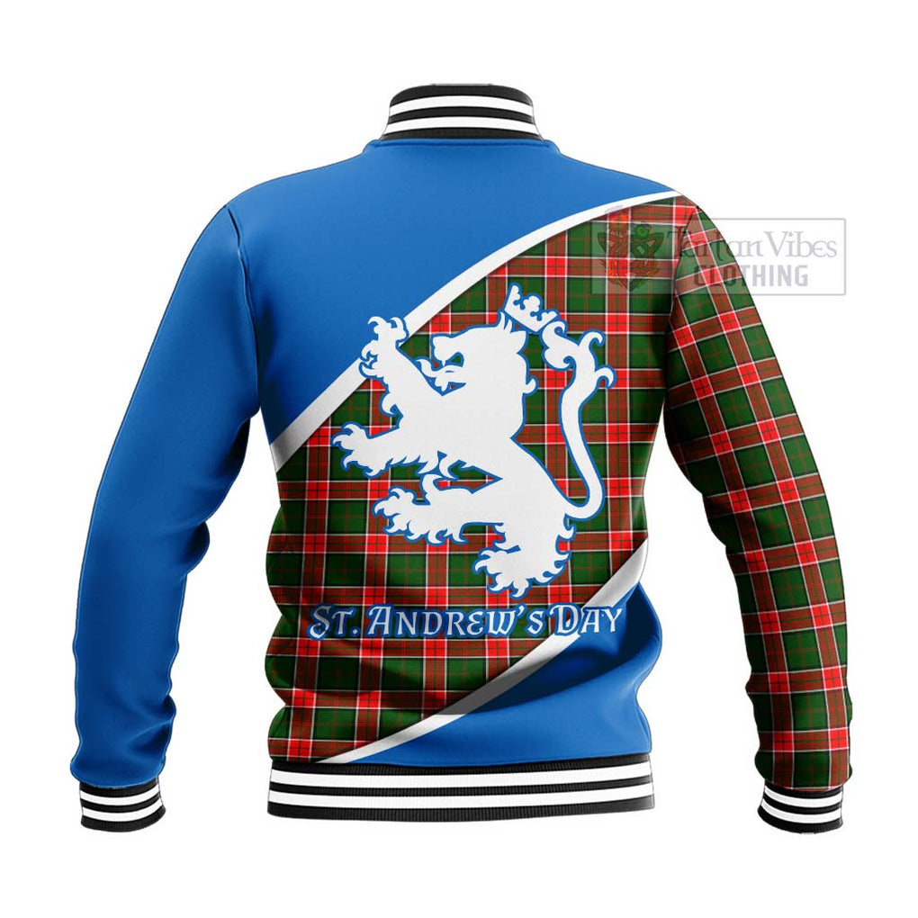 Pollock Family Crest Tartan Baseball Jacket Celebrate Saint Andrew's Day in Style - Tartan Vibes Clothing