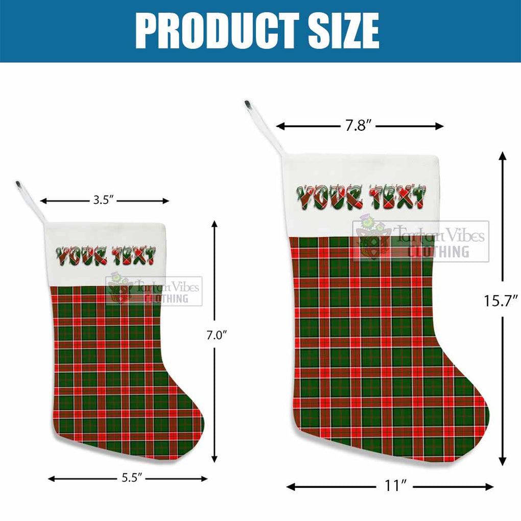 Pollock Tartan Christmas Stocking with Personalized Text - Tartan Vibes Clothing