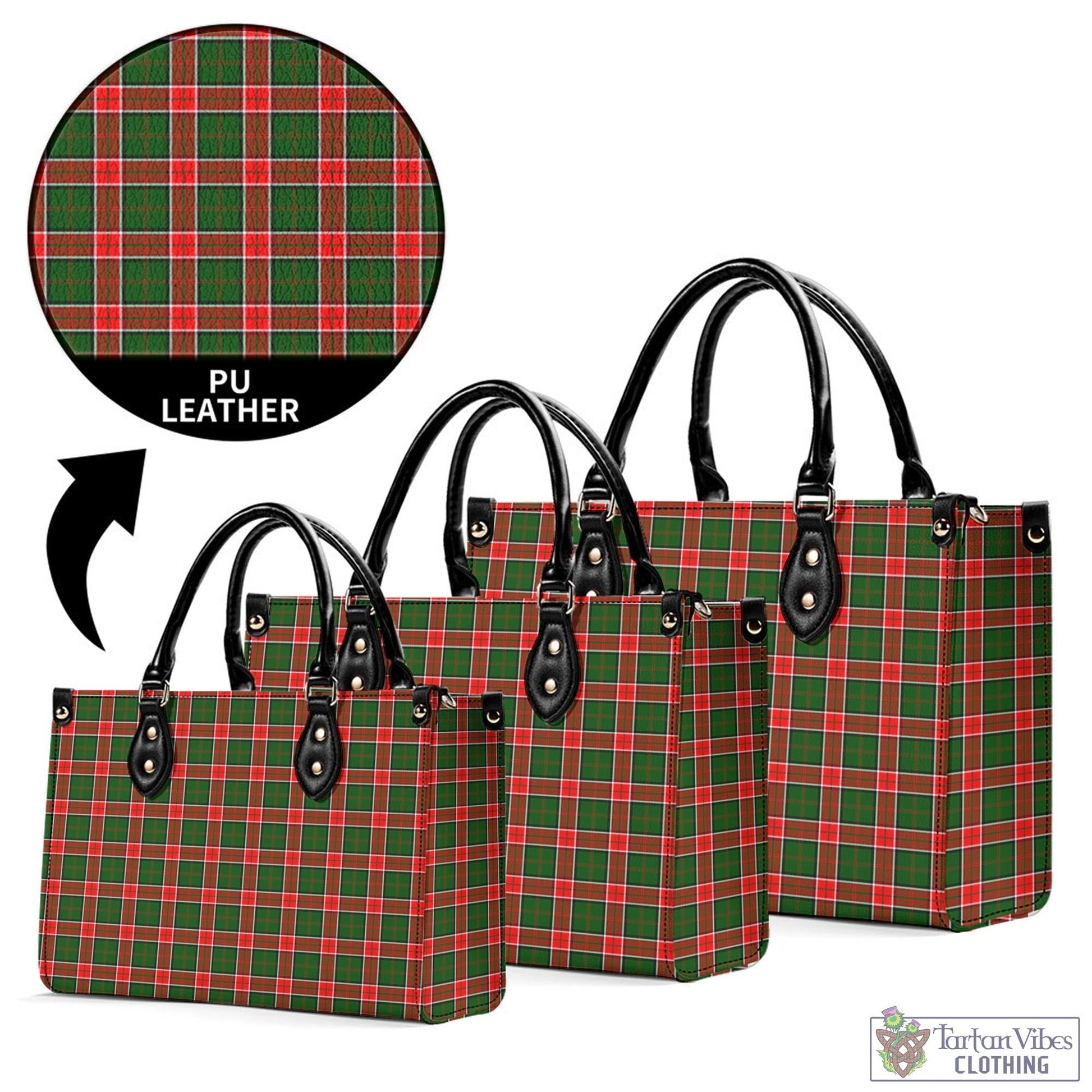 Pollock Tartan Luxury Leather Handbags - Tartan Vibes Clothing