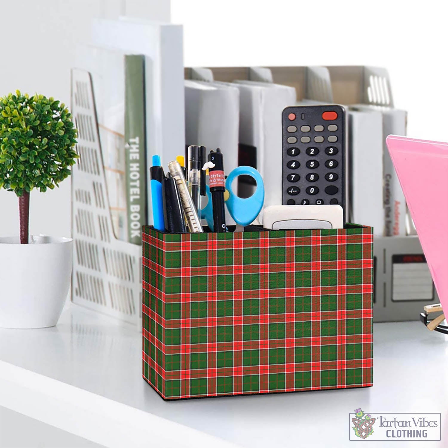 Pollock Tartan Pen Holder One Size 5.9"(L)*2.7"(W)*4.3"(H) - Tartan Vibes Clothing