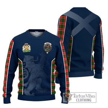 Pollock Tartan Ugly Sweater with Family Crest and Lion Rampant Vibes Sport Style Unisex - Tartan Vibes Clothing