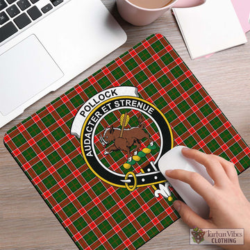 Pollock Modern Tartan Mouse Pad with Family Crest