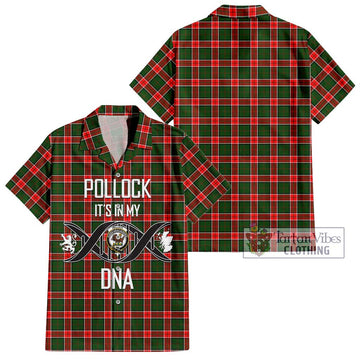 Pollock Tartan Hawaiian Shirt with Family Crest DNA In Me Style Kid - Tartan Vibes Clothing