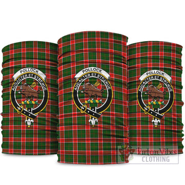 Pollock Tartan Neck Gaiters, Tartan Bandanas, Tartan Head Band with Family Crest package One Size - Tartan Vibes Clothing