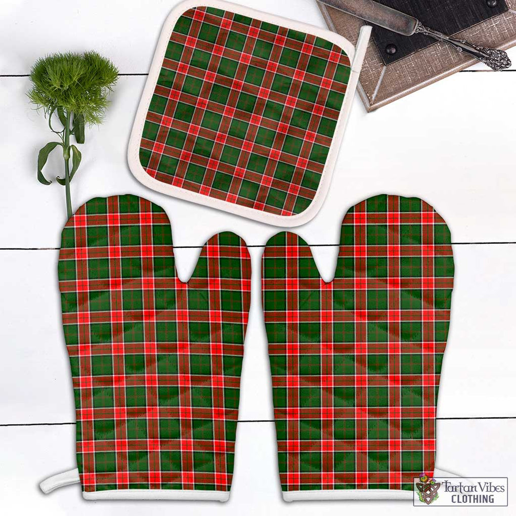 Pollock Tartan Combo Oven Mitt & Pot-Holder Combo 2 Oven Mitt & 1 Pot-Holder Black - Tartan Vibes Clothing