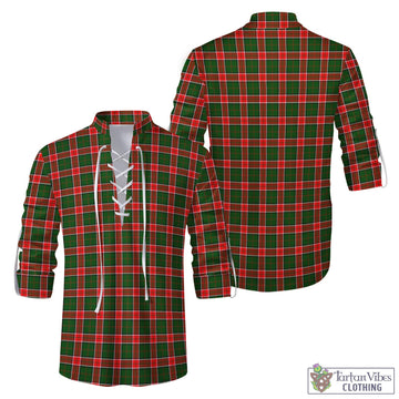 Pollock Tartan Men's Scottish Traditional Jacobite Ghillie Kilt Shirt Men - Tartan Vibes Clothing