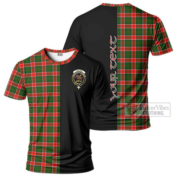 Pollock Tartan T-Shirt with Family Crest and Half Of Me Style Kid's Shirt - Tartan Vibes Clothing