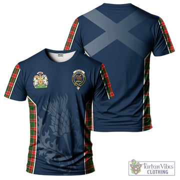 Pollock Tartan T-Shirt with Family Crest and Scottish Thistle Vibes Sport Style Kid's Shirt - Tartan Vibes Clothing