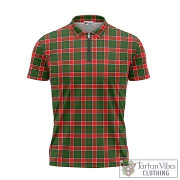 Pollock Tartan Zipper Polo Shirt - Tartan Vibes Clothing
