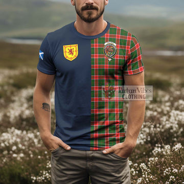 Pollock Tartan T-Shirt Alba with Scottish Lion Royal Arm Half Style - Tartan Vibes Clothing