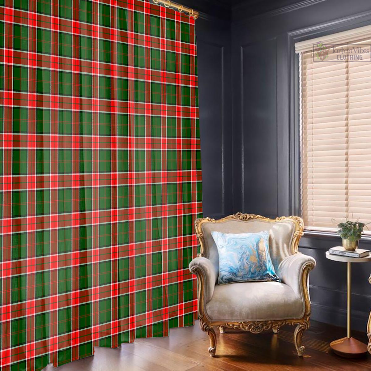 Pollock Modern Tartan Window Curtain