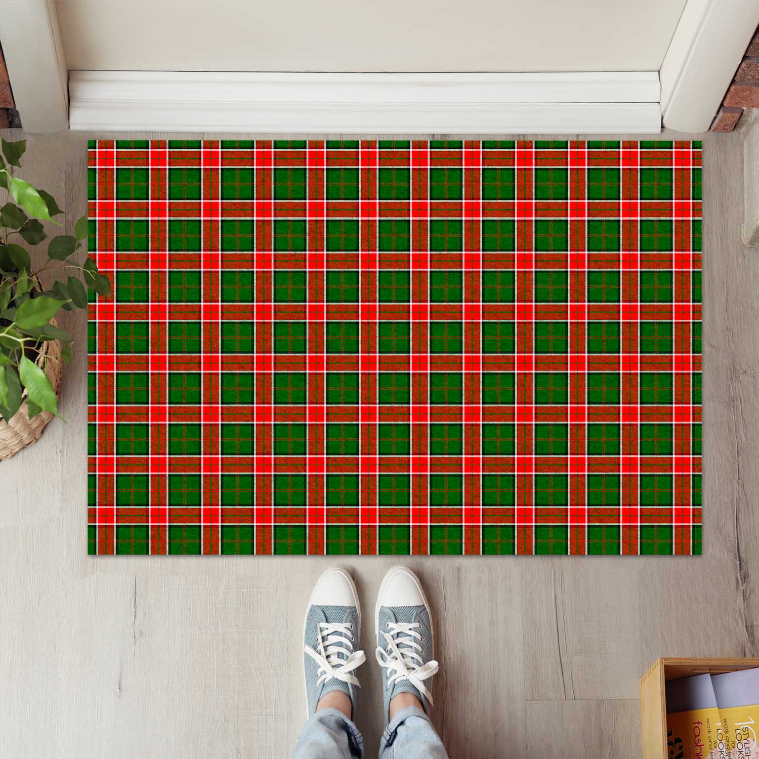 Pollock Tartan Rubber Doormat - Tartan Vibes Clothing