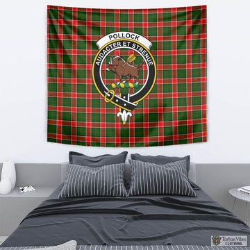 Pollock Tartan Tapestry Wall Hanging and Home Decor for Room with Family Crest - Tartan Vibes Clothing