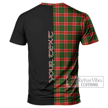 Pollock Tartan T-Shirt with Family Crest and Half Of Me Style - Tartan Vibes Clothing