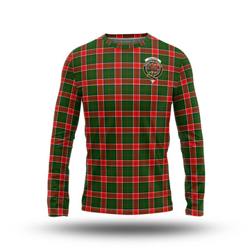 Pollock Tartan Long Sleeve T-Shirt with Family Crest - Tartan Vibes Clothing