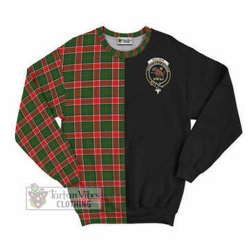 Pollock Tartan Sweatshirt with Family Crest and Half Of Me Style - Tartan Vibes Clothing