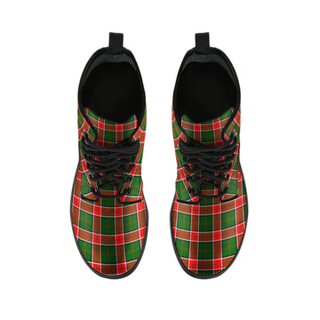 Pollock Tartan Leather Boots - Tartan Vibes Clothing