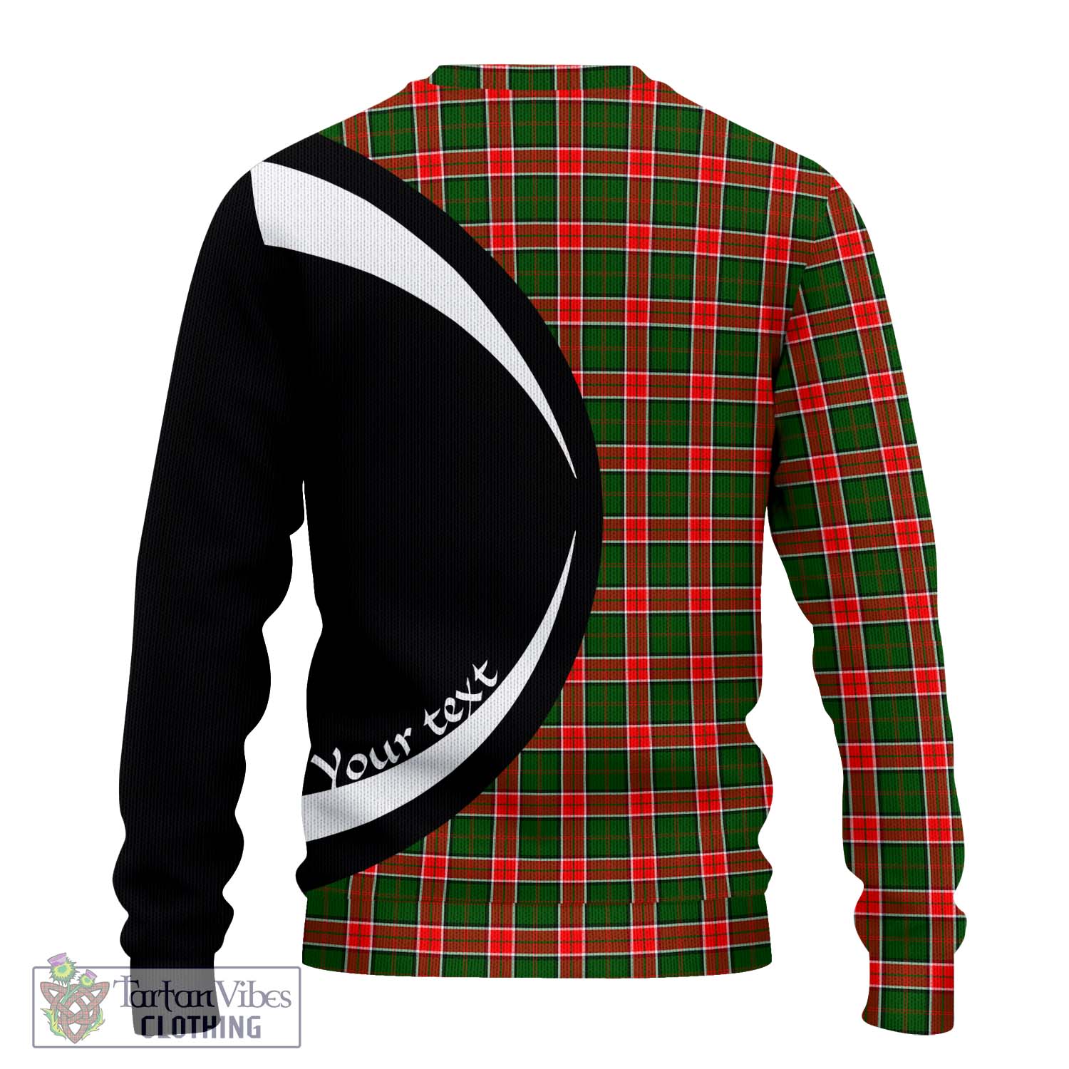 Pollock Tartan Ugly Sweater with Family Crest Circle Style - Tartan Vibes Clothing