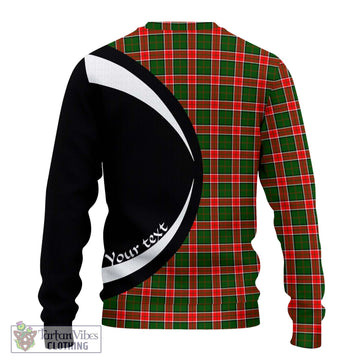 Pollock Tartan Ugly Sweater with Family Crest Circle Style - Tartan Vibes Clothing