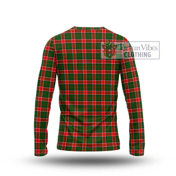 Pollock Tartan Long Sleeve T-Shirt with Family Crest DNA In Me Style - Tartan Vibes Clothing
