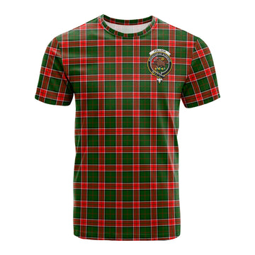 Pollock Tartan T-Shirt with Family Crest - Tartan Vibes Clothing