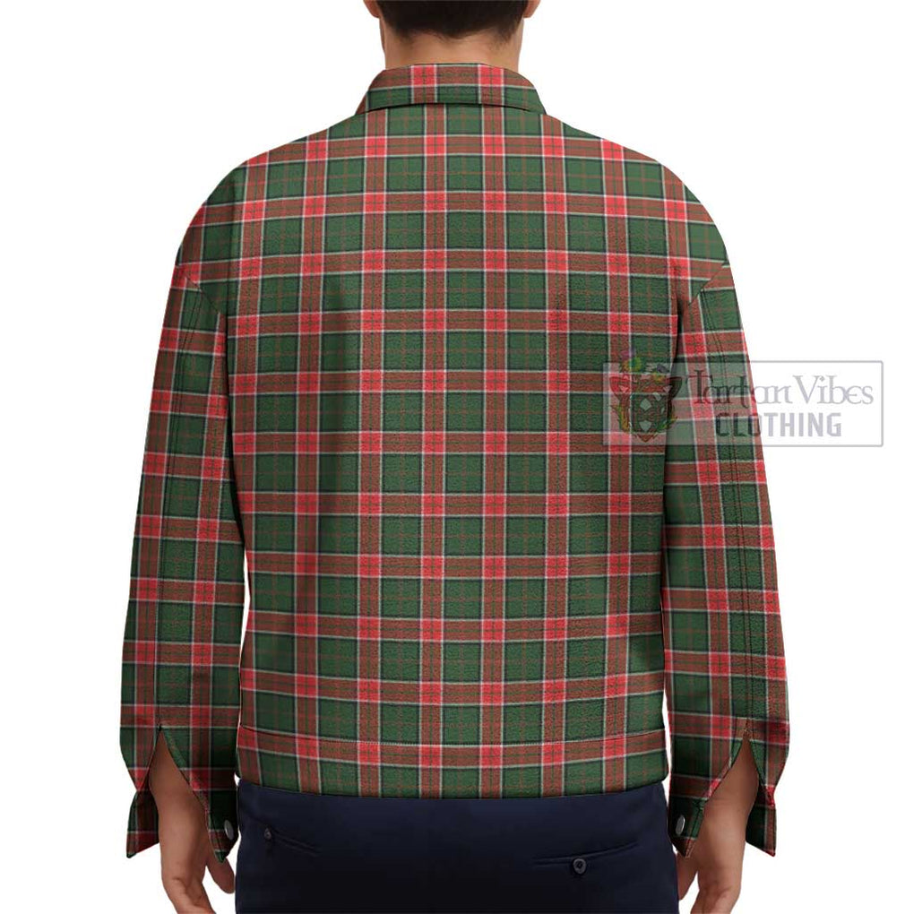 Pollock Tartan Unisex Lapel Cotton Jacket - Tartan Vibes Clothing