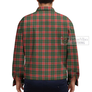 Pollock Tartan Unisex Lapel Cotton Jacket - Tartan Vibes Clothing