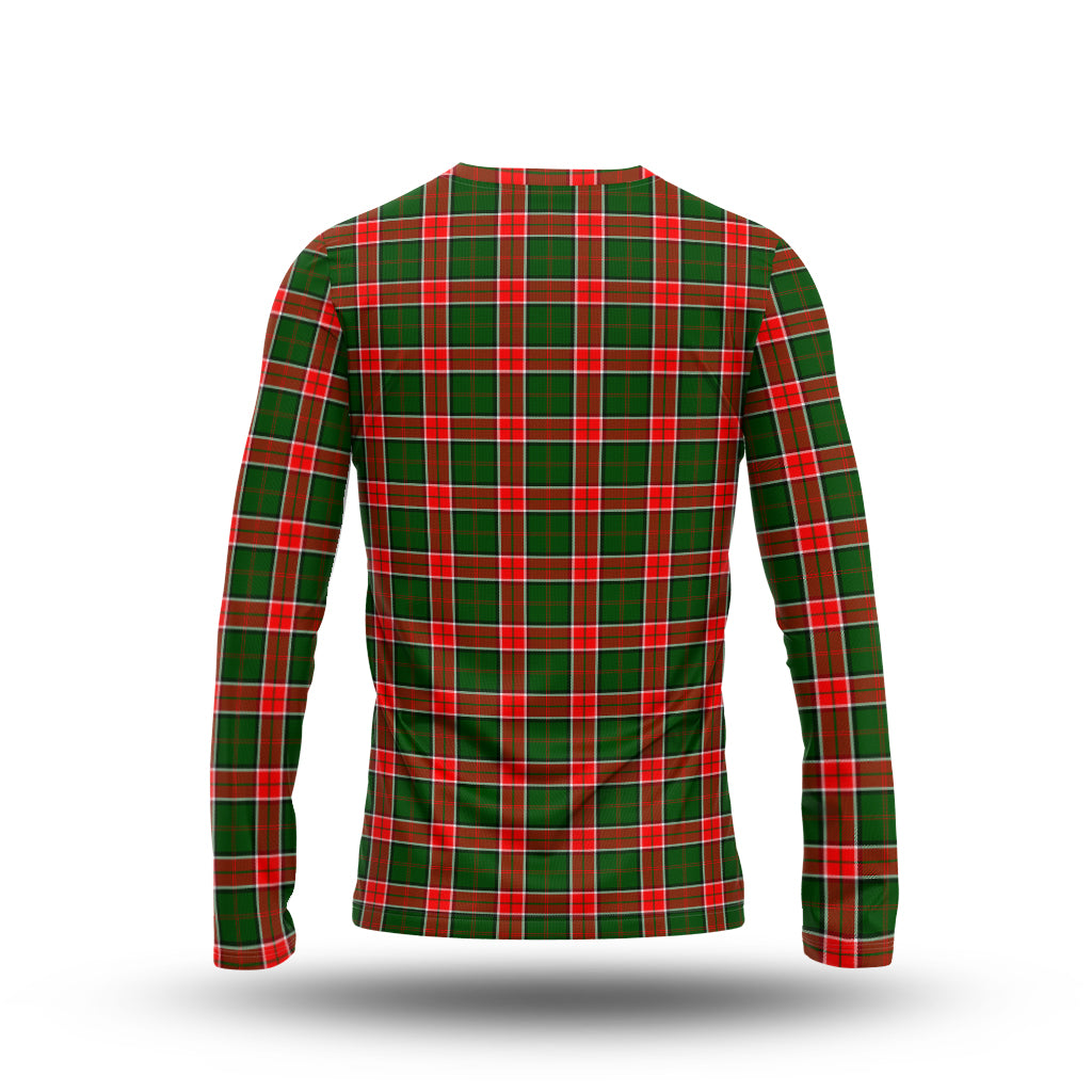 Pollock Tartan Long Sleeve T-Shirt with Family Crest - Tartan Vibes Clothing