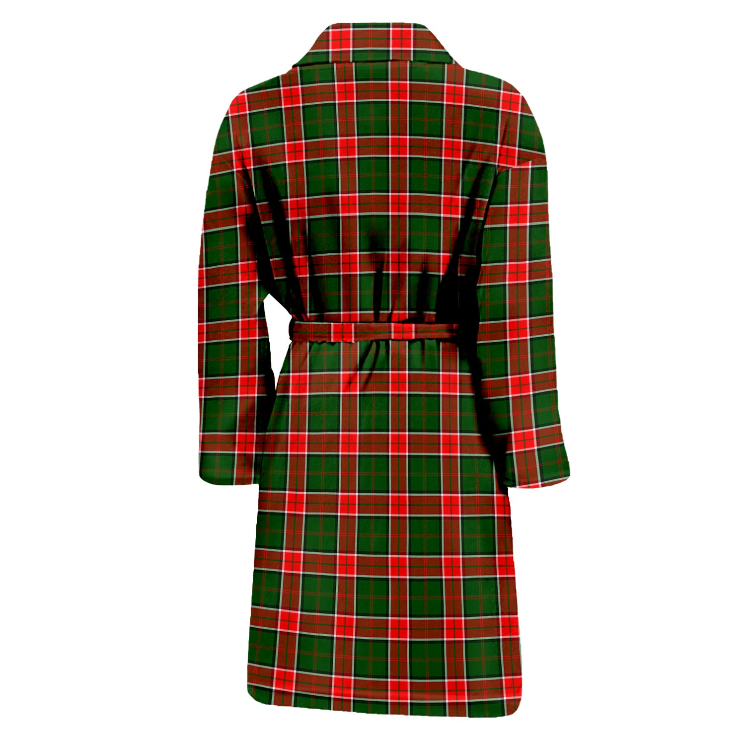 Pollock Tartan Bathrobe with Family Crest - Tartan Vibes Clothing