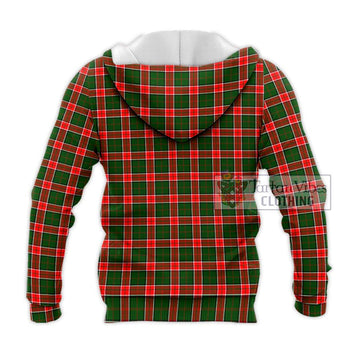 Pollock Tartan Knitted Hoodie with Family Crest DNA In Me Style - Tartan Vibes Clothing