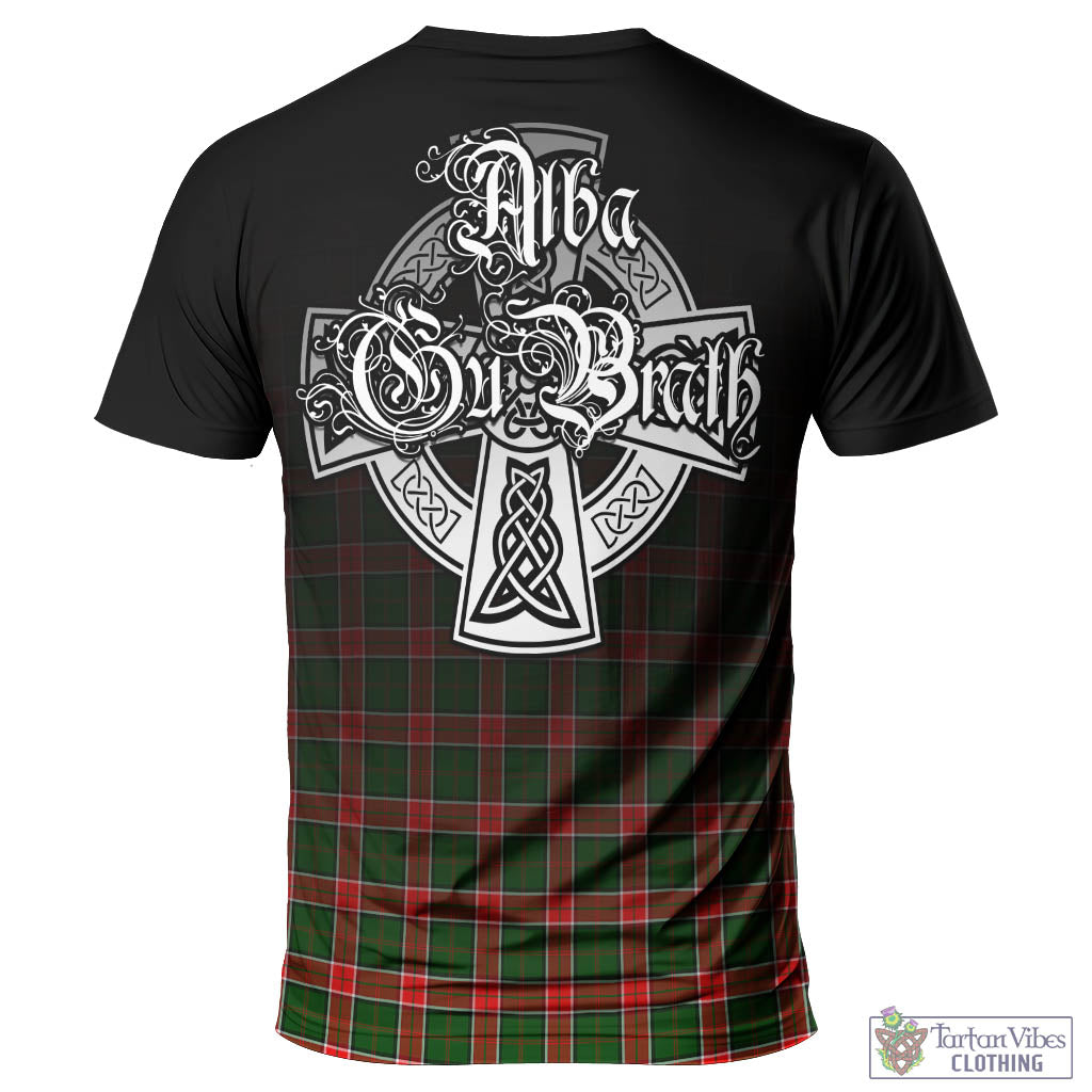 Tartan Vibes Clothing Pollock Modern Tartan T-Shirt Featuring Alba Gu Brath Family Crest Celtic Inspired