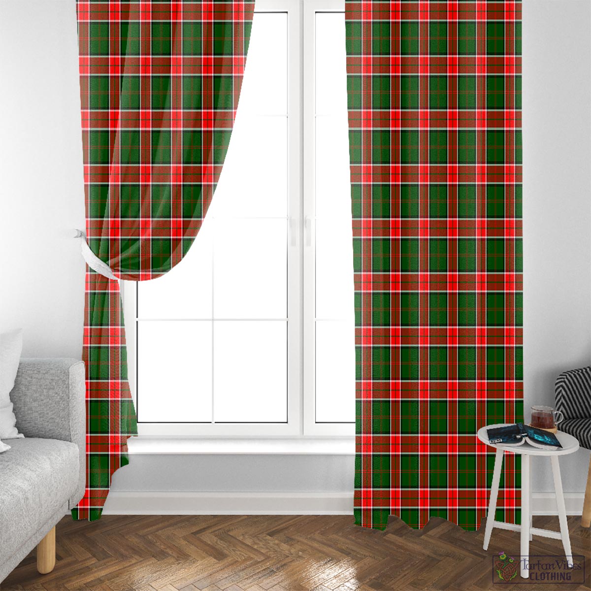 Pollock Modern Tartan Window Curtain