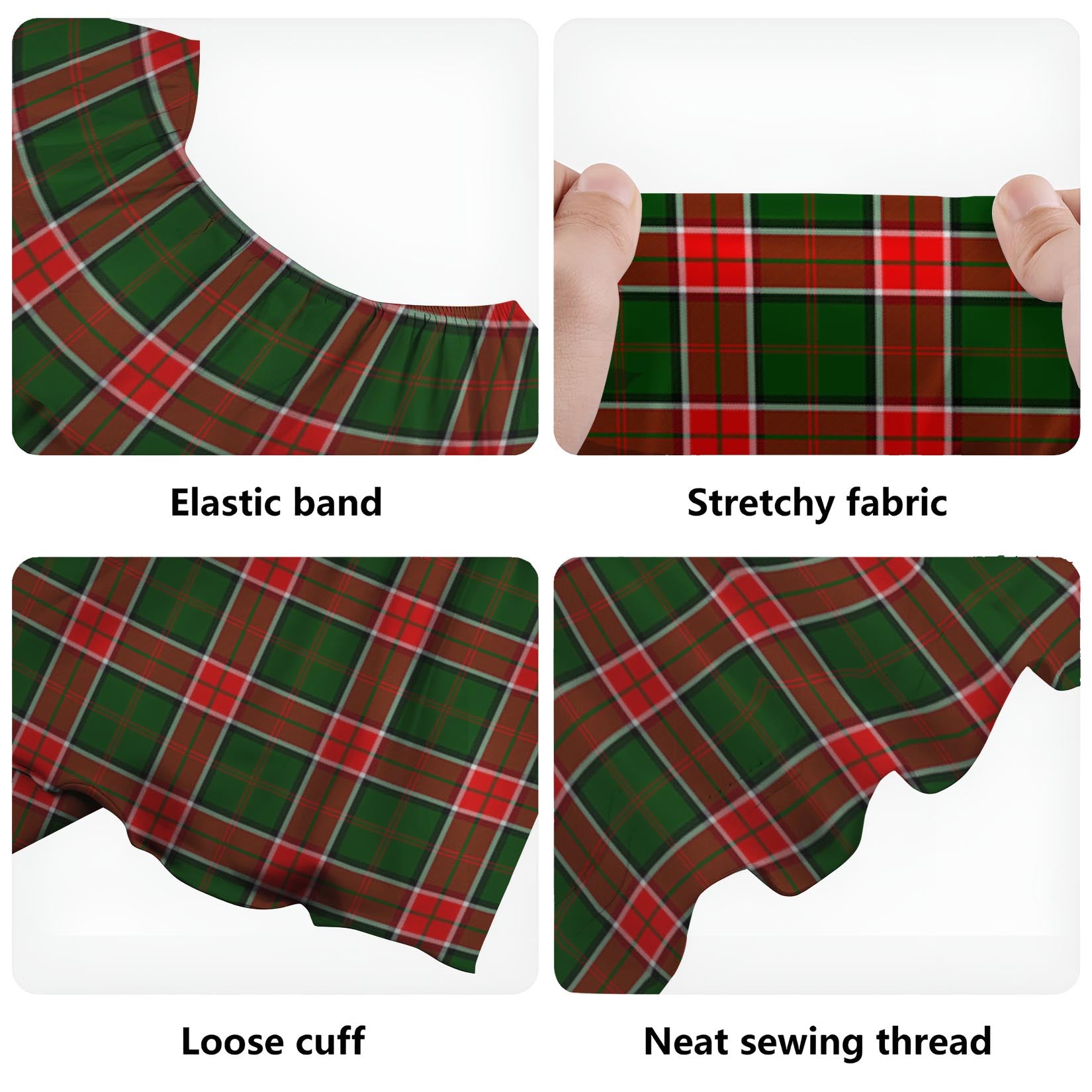 Pollock Tartan Off Shoulder Long Dress - Tartan Vibes Clothing