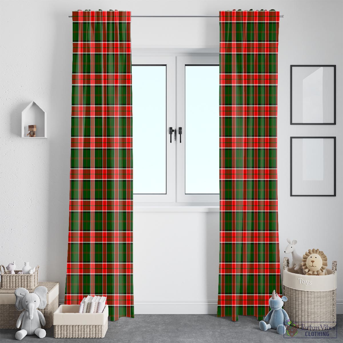 Pollock Modern Tartan Window Curtain
