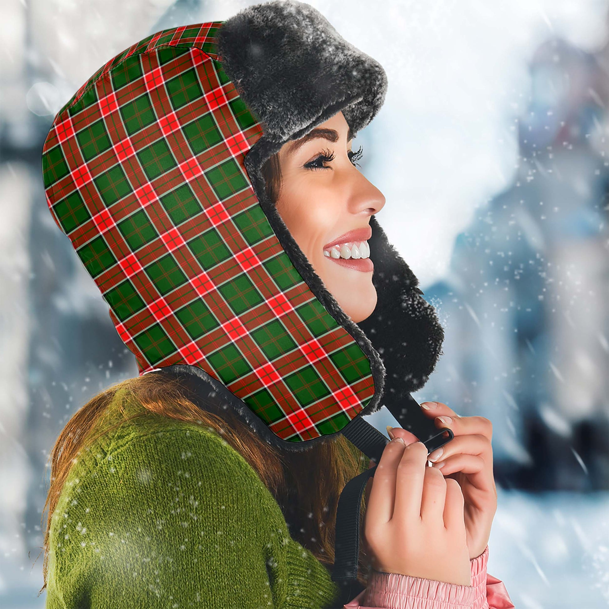 Pollock Tartan Winter Trapper Hat - Tartan Vibes Clothing