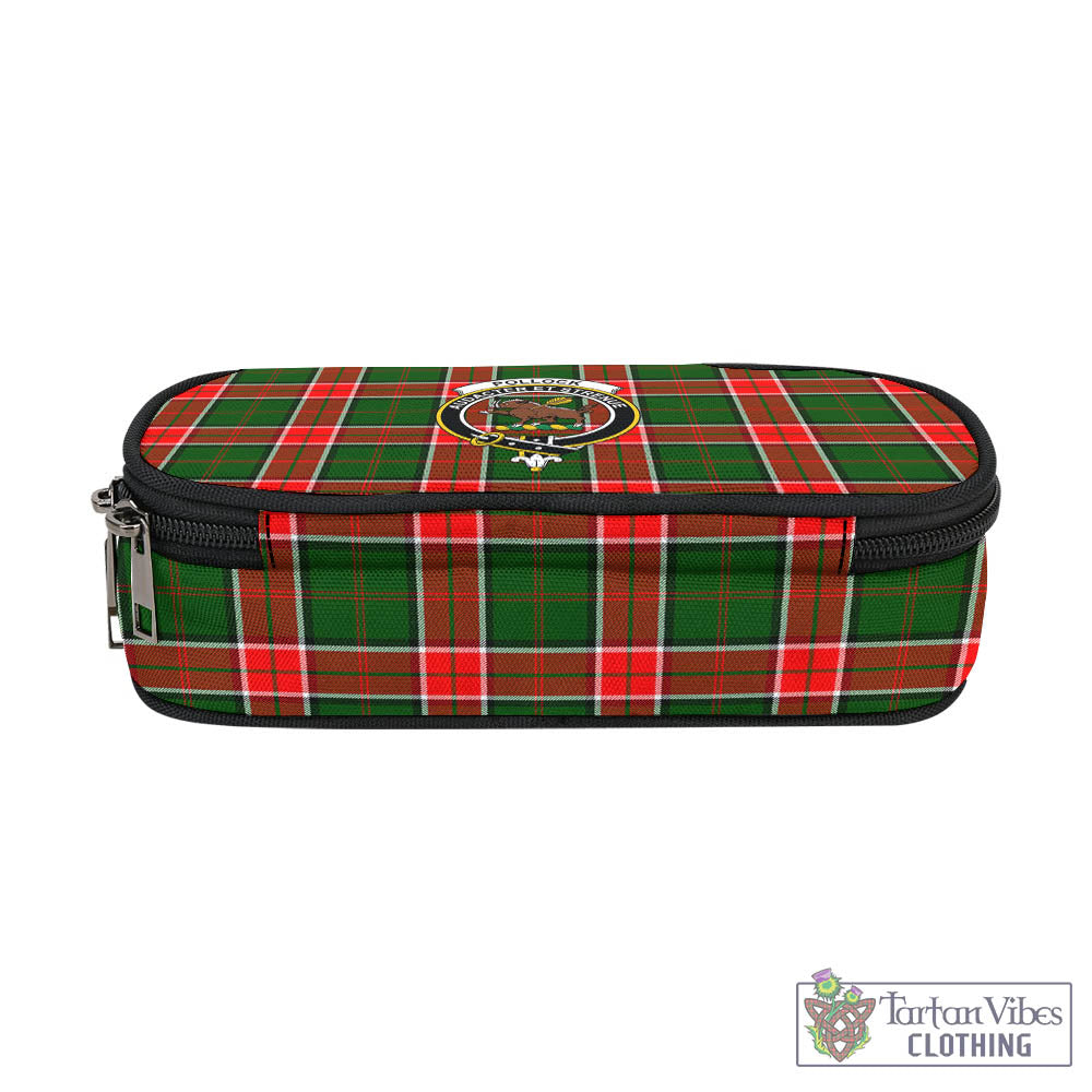 Pollock Tartan Pen and Pencil Case with Family Crest - Tartan Vibes Clothing