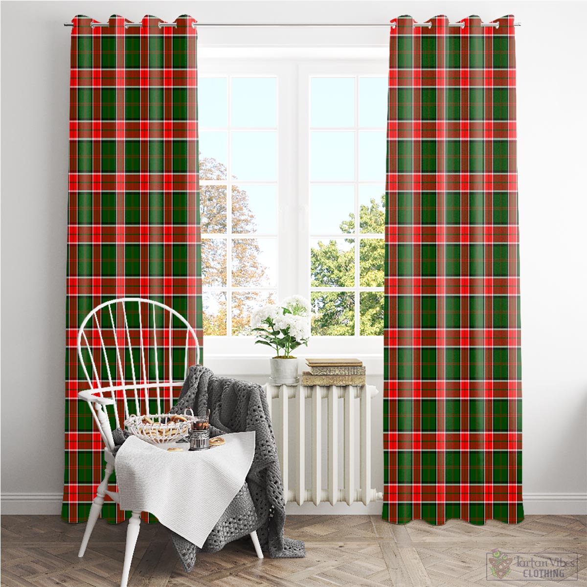 Pollock Modern Tartan Window Curtain