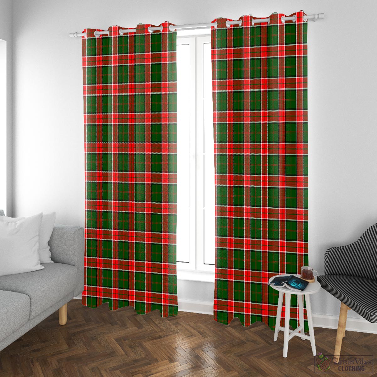 Pollock Modern Tartan Window Curtain