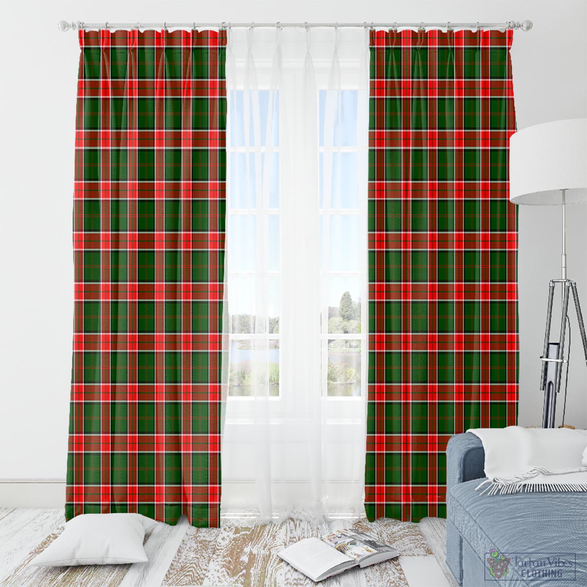 Pollock Modern Tartan Window Curtain