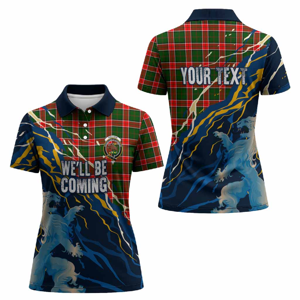 Pollock Scotland Tartan Women Polo Shirt WC2026 Football - We'll Be Coming