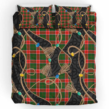 Pollock Scottish Tartan Twisted Ropes Stylized Bedding Set UK Bedding Set UK King 91*87 inch - Tartan Vibes Clothing