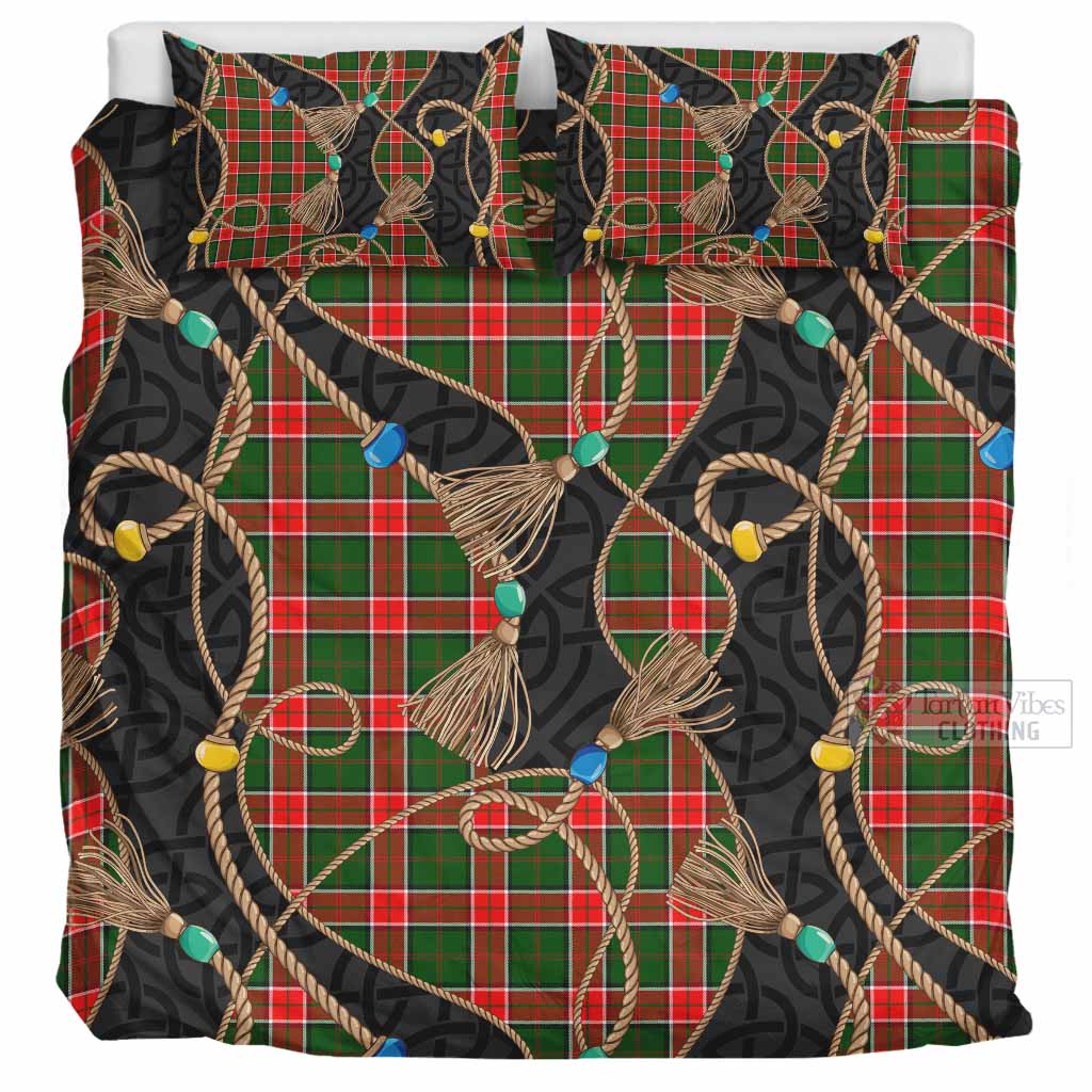 Pollock Scottish Tartan Twisted Ropes Stylized Bedding Set UK Bedding Set UK Super King 104*94 inch - Tartan Vibes Clothing