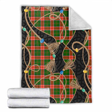 Pollock Scottish Tartan Twisted Ropes Stylized Blanket X-Large 59 x 79 inches 150 x 200 cm - Tartan Vibes Clothing