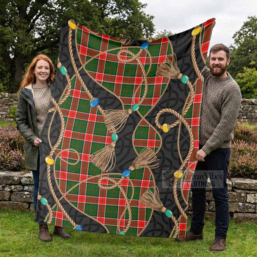 Pollock Scottish Tartan Twisted Ropes Stylized Blanket - Tartan Vibes Clothing